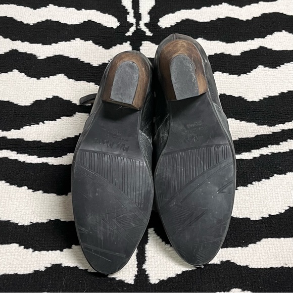 Miz Mooz Barcelona Capulet Leather Zipper Heeled Booties Gray Size 10/41 - Picture 6 of 10